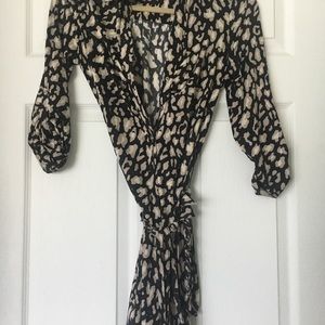 Shirt dress, animal print